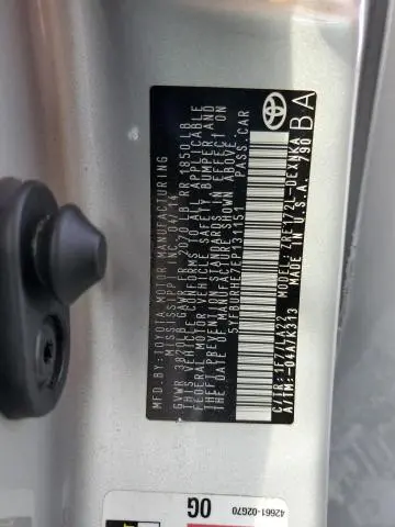 2014 TOYOTA COROLLA L  