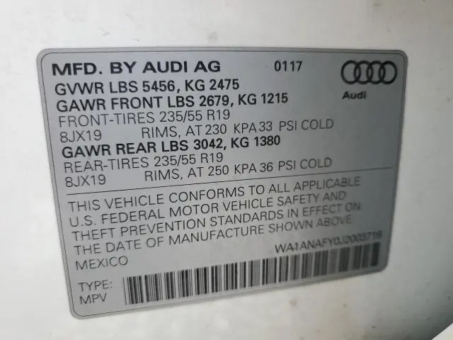2018 AUDI Q5 PREMIUM  