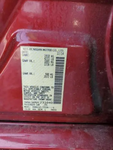 2015 NISSAN ALTIMA 2.5  