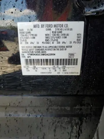 2021 FORD EXPLORER ST  