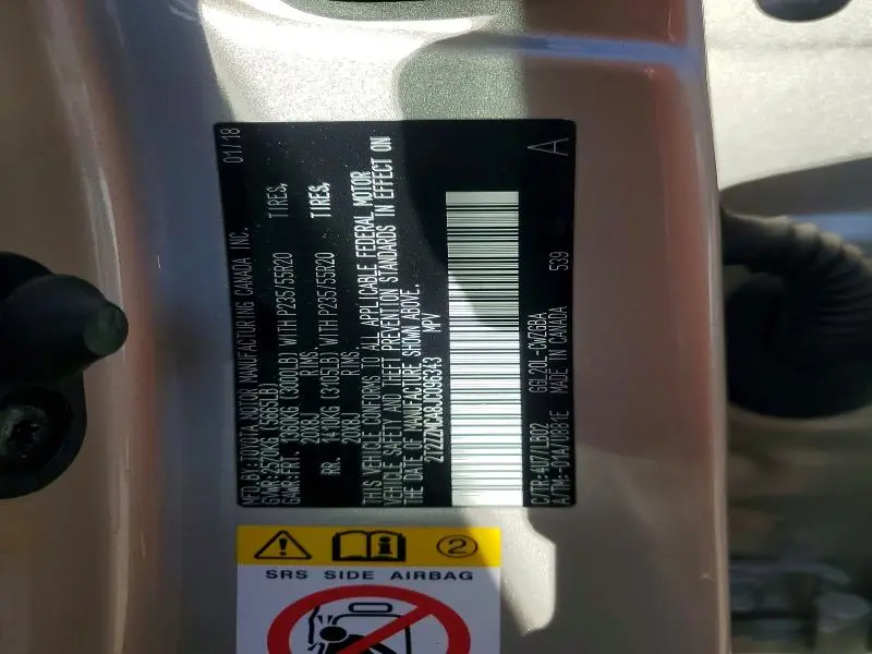 2018 LEXUS RX 350 BASE  