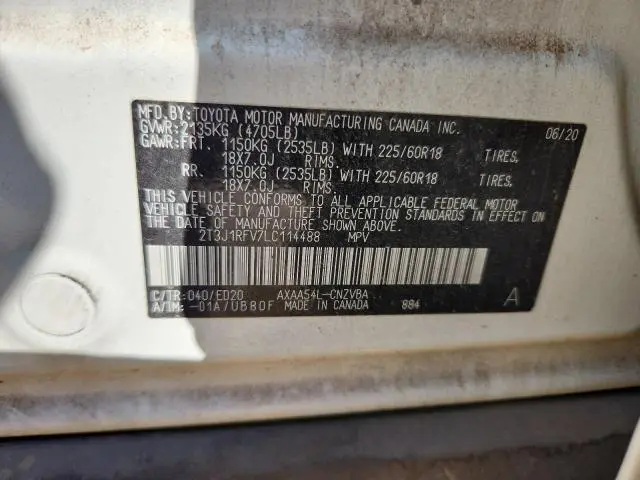 2020 TOYOTA RAV4 ADVENTURE  