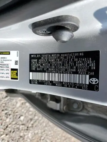 2023 TOYOTA COROLLA SE  