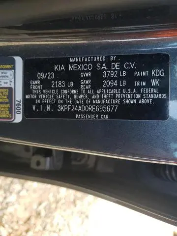 2024 KIA FORTE LX  