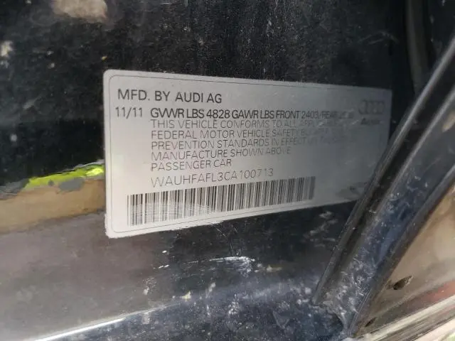 2012 AUDI A4 PREMIUM PLUS  