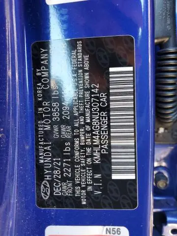 2022 HYUNDAI ELANTRA SEL  