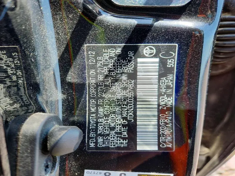 2013 TOYOTA PRIUS THREE  