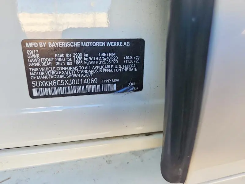 2018 BMW X5 XDRIVE50I  
