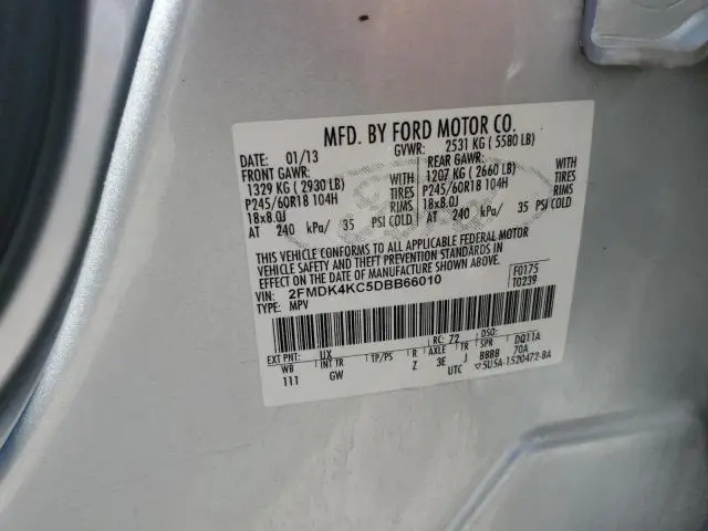 2013 FORD EDGE LIMITED  