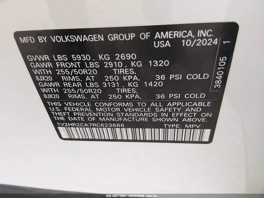 2024 VOLKSWAGEN ATLAS 2.0T SE W/TECHNOLOGY