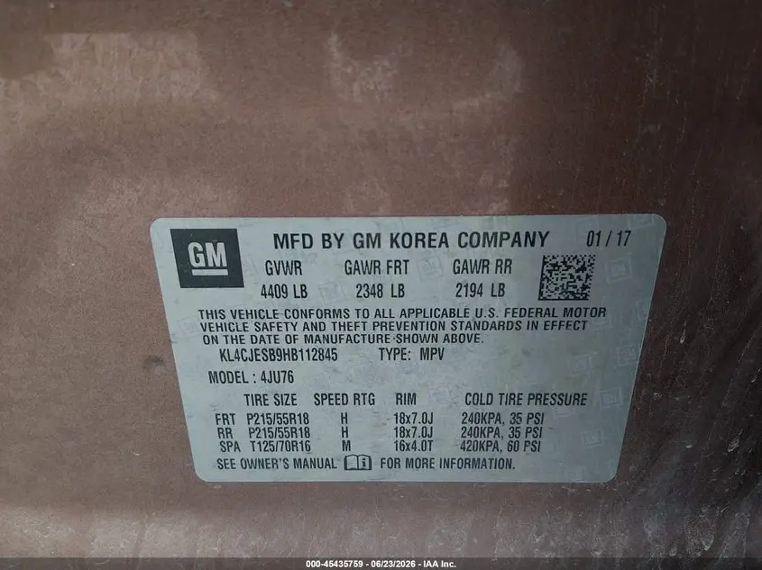2017 BUICK ENCORE PREFERRED