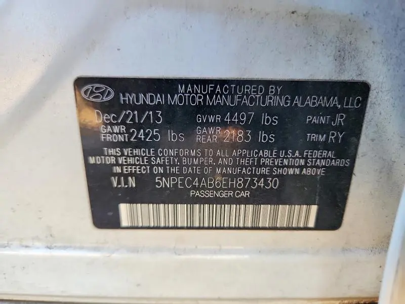 2014 HYUNDAI SONATA SE 2.0T  