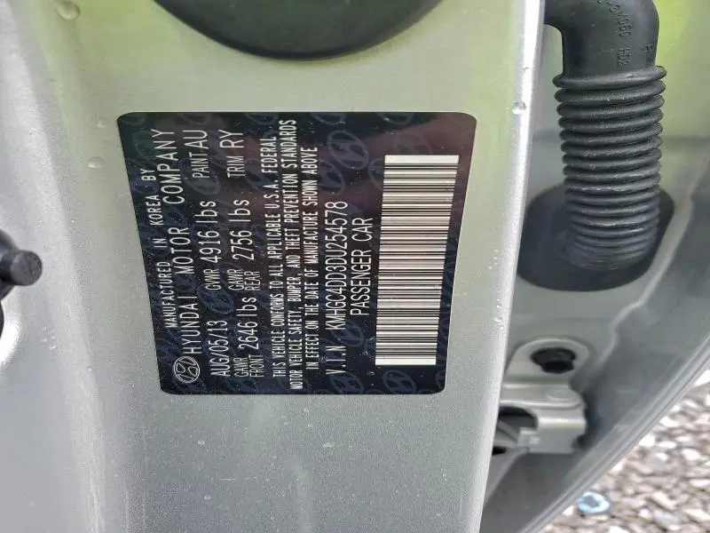 2013 HYUNDAI GENESIS 3.8L  