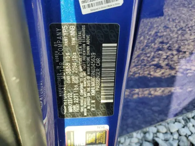 2022 HYUNDAI ELANTRA SEL  