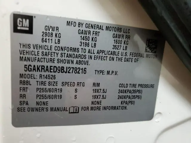 2011 BUICK ENCLAVE CX