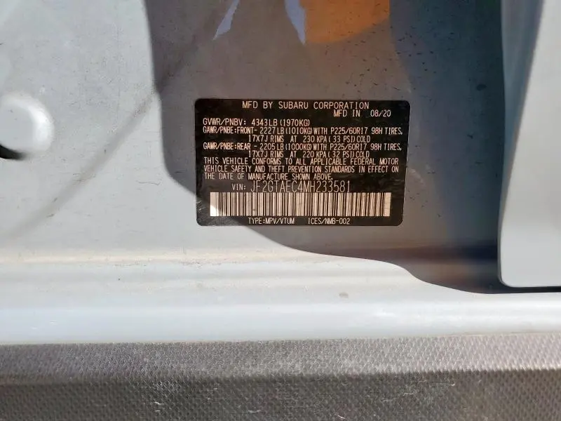 2021 SUBARU CROSSTREK PREMIUM  