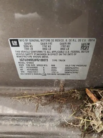 2015 GMC SIERRA K1500 DENALI