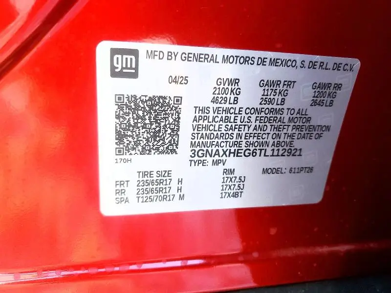 2026 CHEVROLET EQUINOX LT  