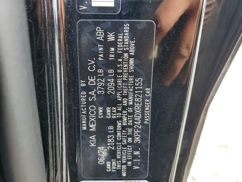 2024 KIA FORTE   