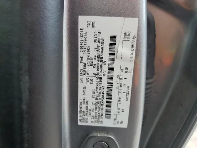 2022 FORD ESCAPE SEL  