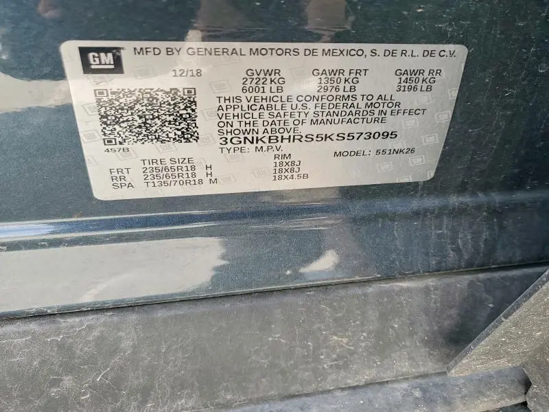 2019 CHEVROLET BLAZER 3LT  
