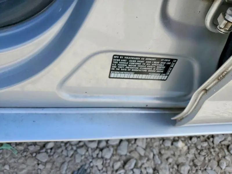 2016 VOLKSWAGEN CC BASE  