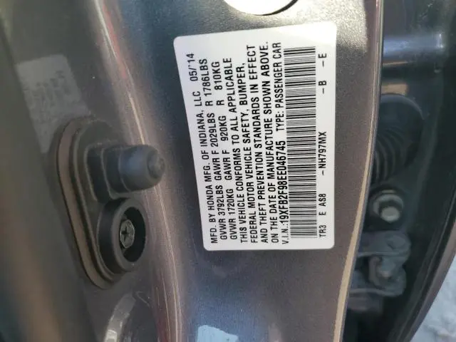 2014 HONDA CIVIC EXL  