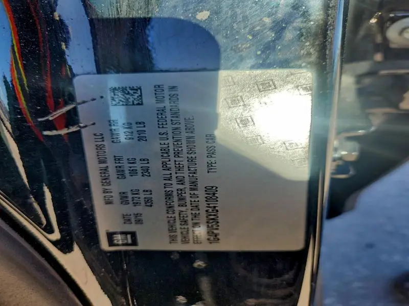 2016 BUICK VERANO 1SV  