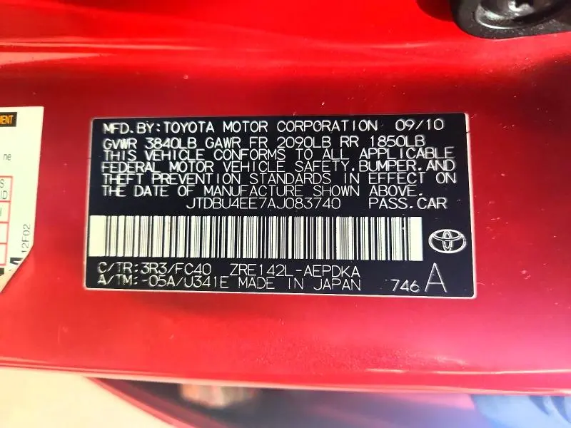 2010 TOYOTA COROLLA LE  