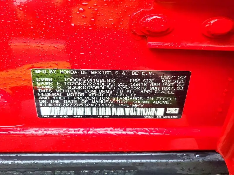 2023 HONDA HR-V SPORT  