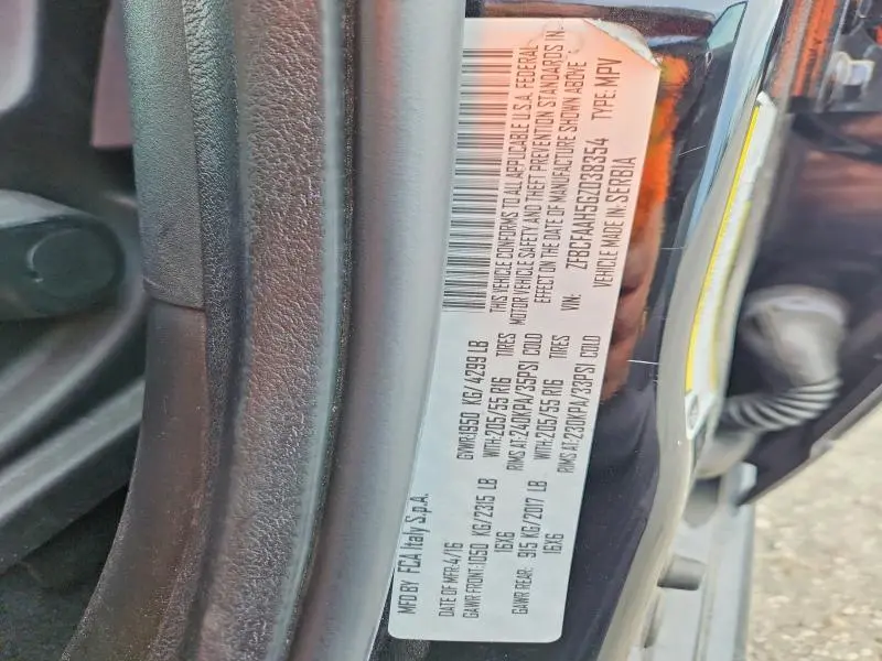 2016 FIAT 500L POP  