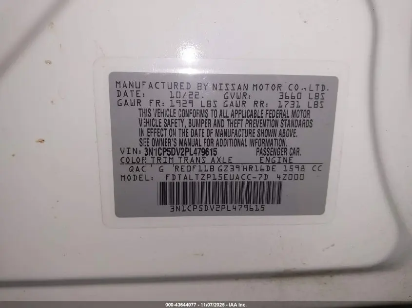 2023 NISSAN KICKS SR XTRONIC CVT