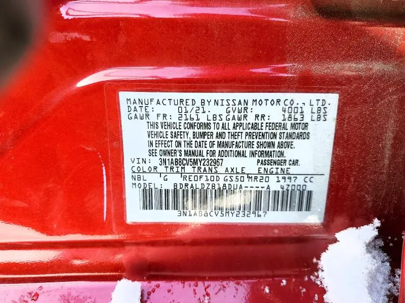 2021 NISSAN SENTRA SV  