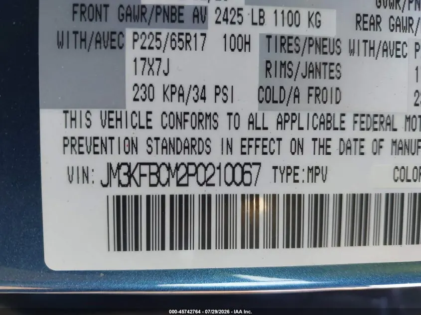 2023 MAZDA CX-5 2.5 S PREFERRED