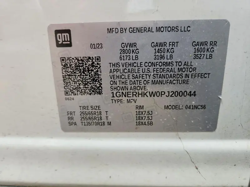 2023 CHEVROLET TRAVERSE LT  