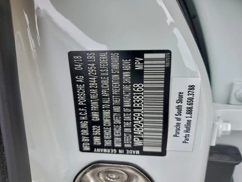 2018 PORSCHE MACAN S  