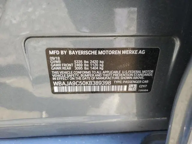 2019 BMW 530E 