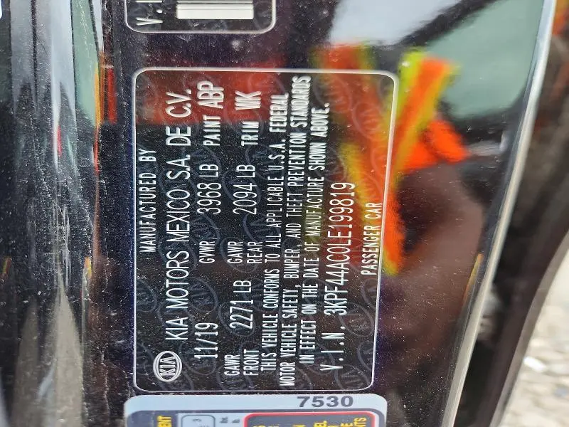 2020 KIA FORTE GT  