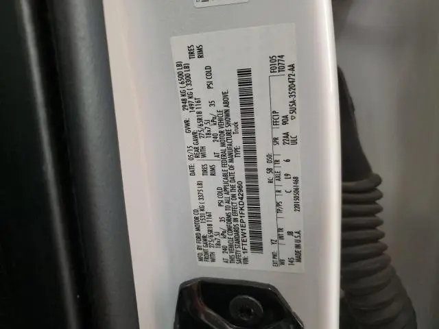 2015 FORD F150 SUPERCREW  