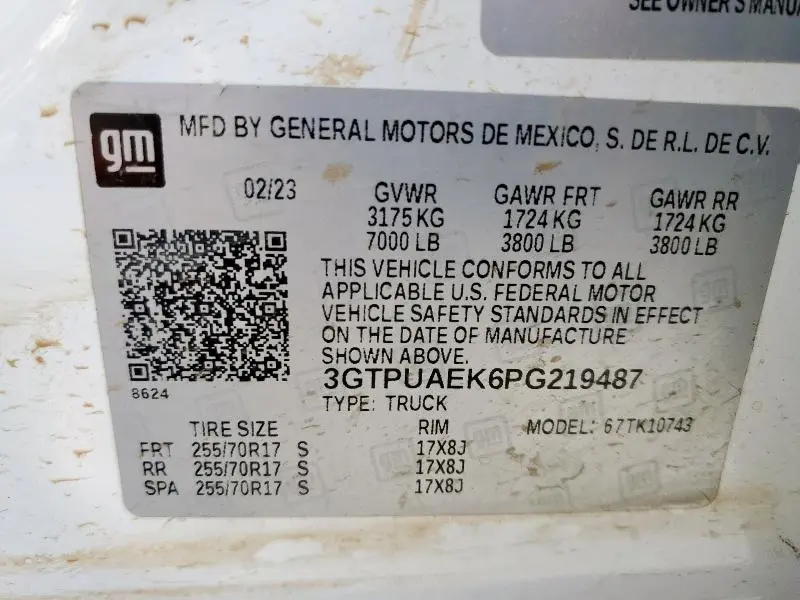 2023 GMC SIERRA   