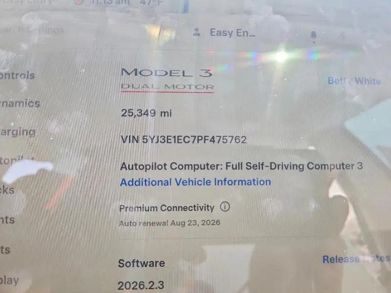 2023 TESLA MODEL 3   