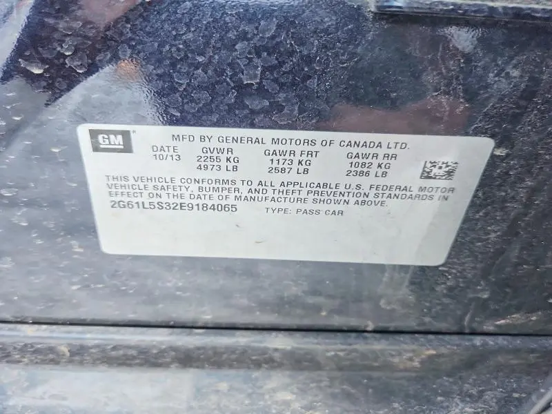 2014 CADILLAC XTS   