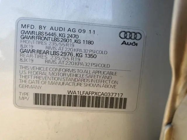 2012 AUDI Q5 PREMIUM PLUS