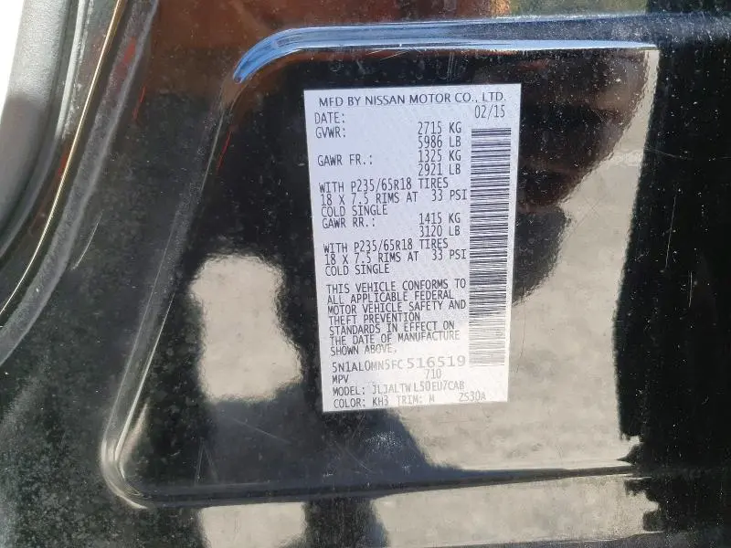 2015 INFINITI QX60 BASE  