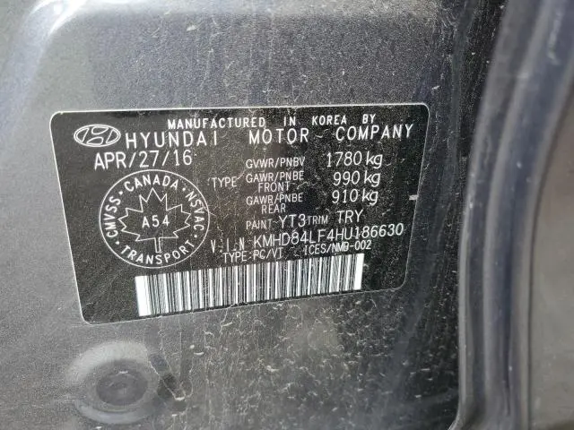 2017 HYUNDAI ELANTRA SE  