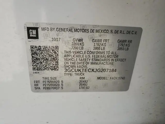 2018 CHEVROLET SILVERADO K1500 HIGH COUNTRY  