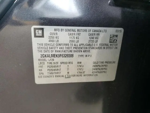 2015 GMC TERRAIN SLE  