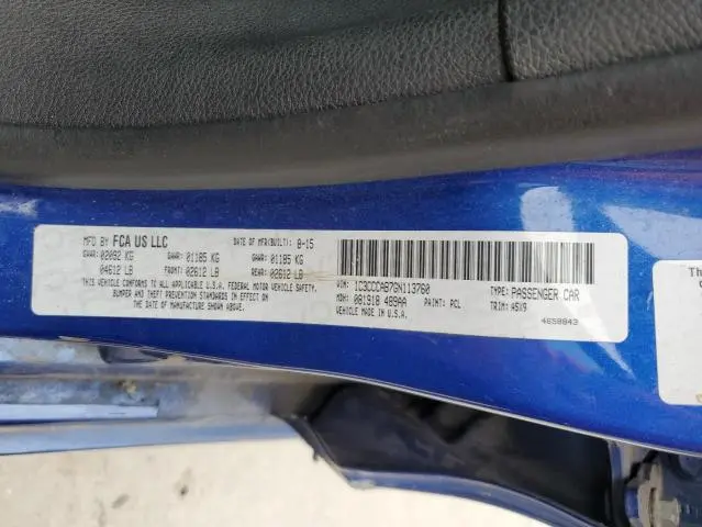 2016 CHRYSLER 200 LIMITED  