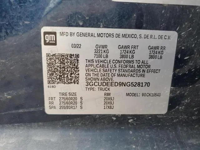 2022 CHEVROLET SILVERADO K1500 RST