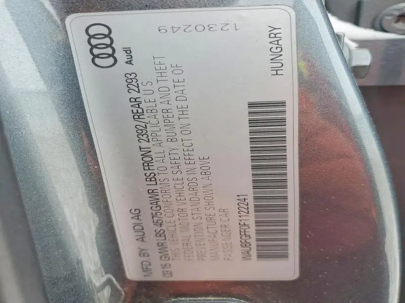 2015 AUDI A3 PREMIUM  